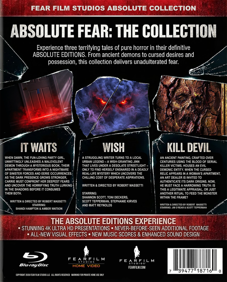 ABSOLUTE FEAR - Blu-Ray back cover