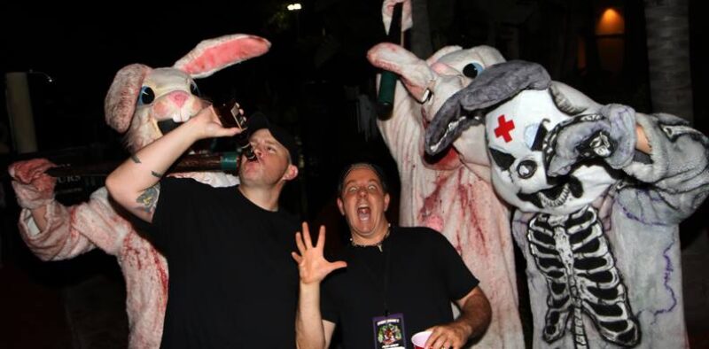 Matt and Robert with the Killer Bunnies!